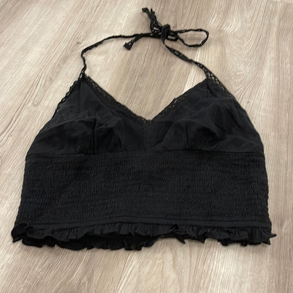 AmericanEagle Black Halter Top